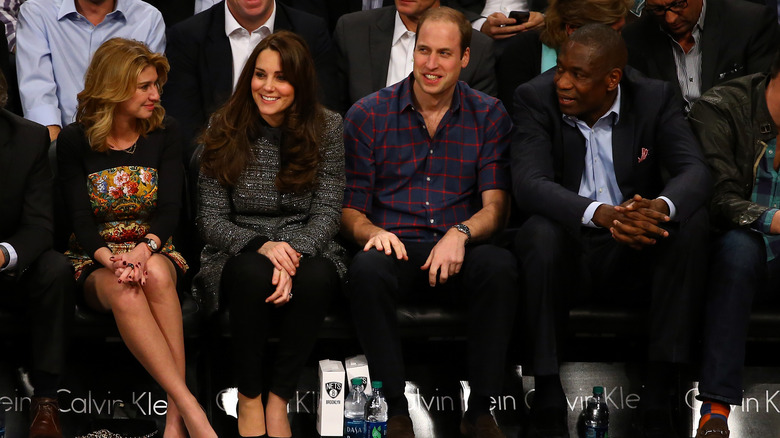 Princess Catherine and Prince William at a basketball game 