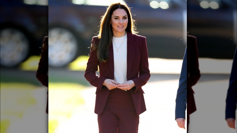 Princes Catherine in a pantsuit 