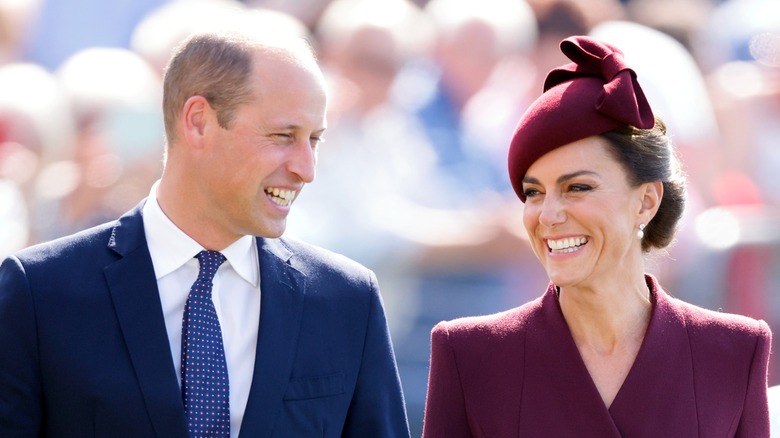 Prince William Kate Middleton smiling