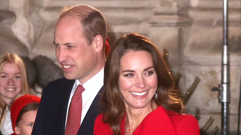 Prince William Kate Middleton smiling