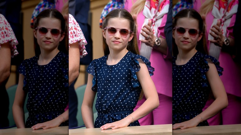 Princess Charlotte wearing sunglasses