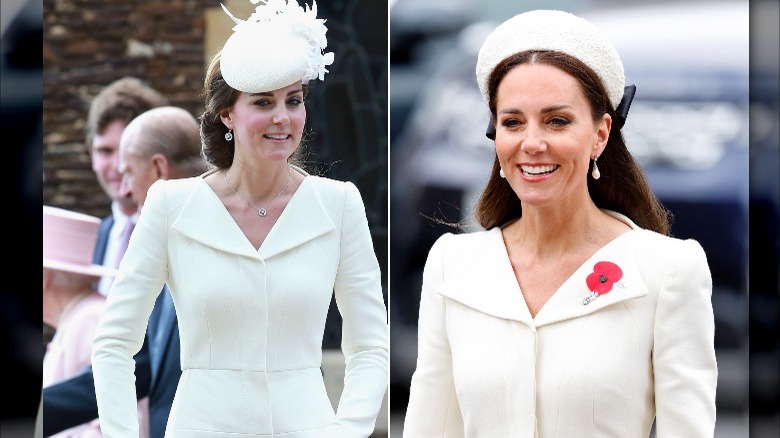 Kate Middleton wears cream coat dress to Princess Charlotte's christening and Anzac Day