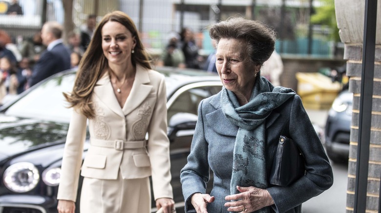 Kate Middleton and Princess Anne 