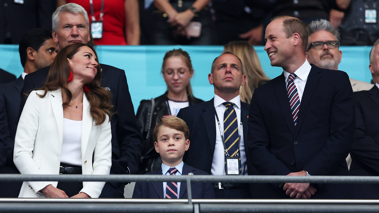 Kate Middleton with Prince George and Prince William