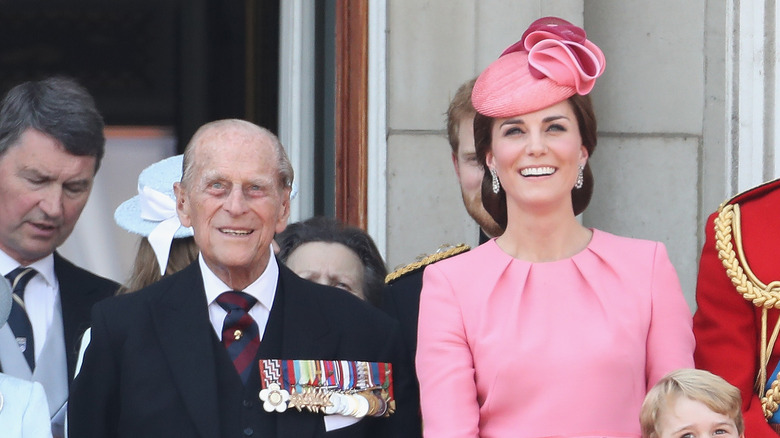 Kate Middleton Prince Philip smiling