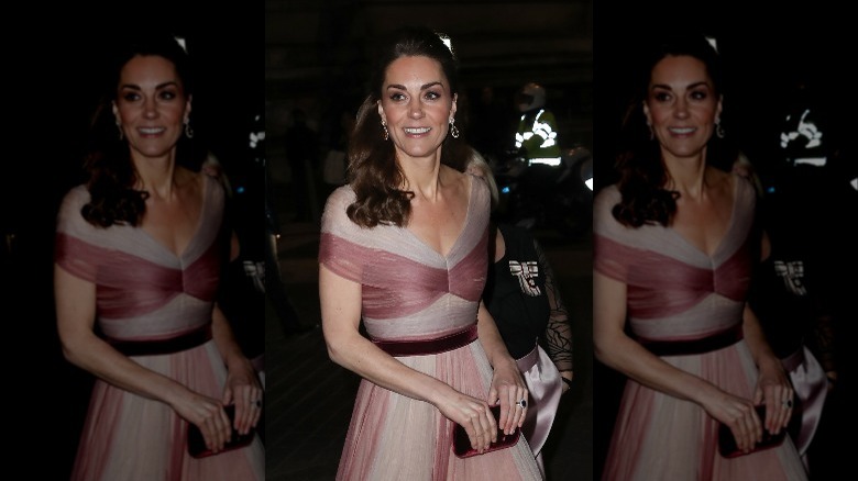 Kate Middleton's pink evening gown