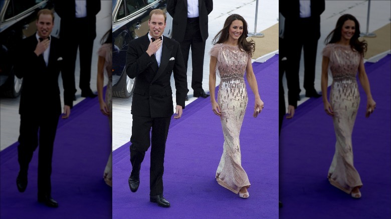 Kate Middleton's pink evening gown