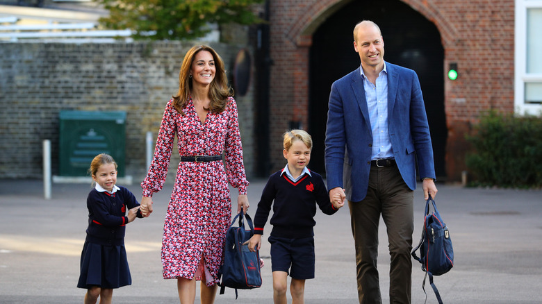 Kate Middleton, Prince William with their kids