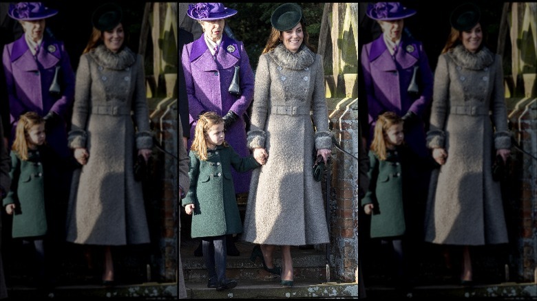 Kate Middleton, Princess Charlotte, Princess Anne