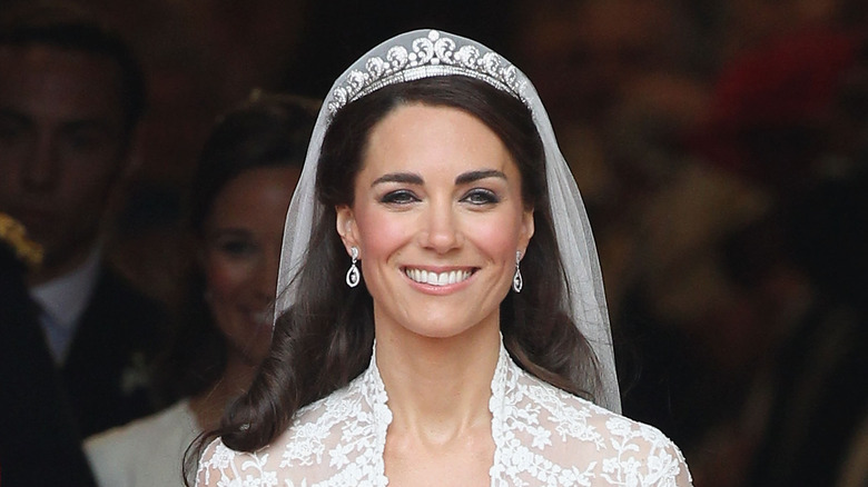 Kate Middleton wedding day tiara 