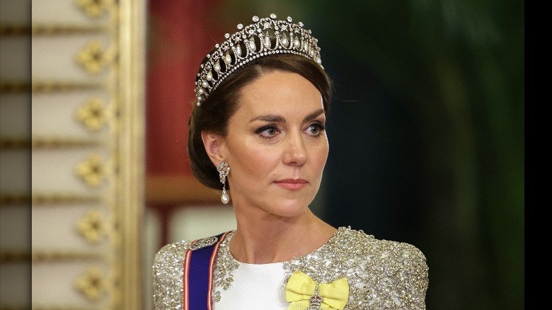 Kate Middleton silver gown