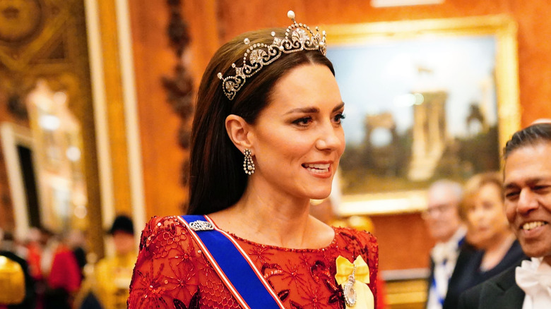 Kate Middleton wearing tiara