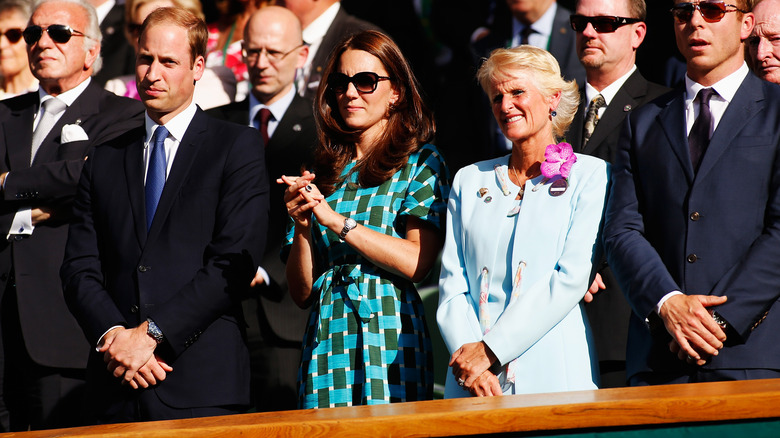 Catherine watching Wimbledon