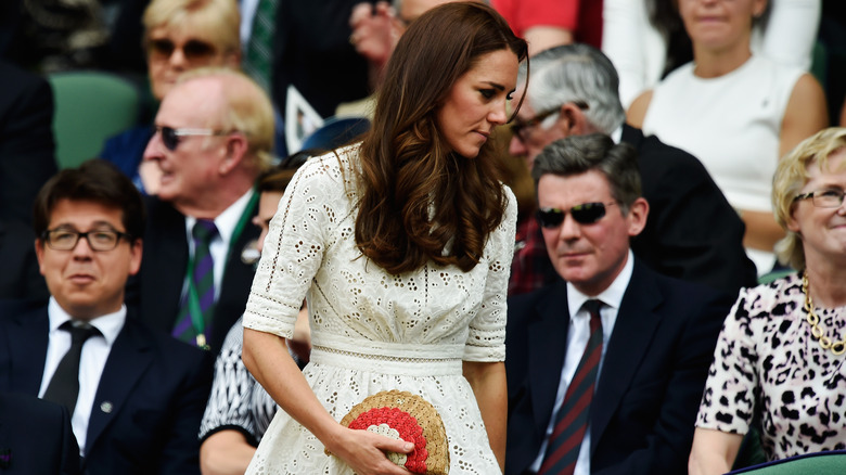 Catherine walking at Wimbledon