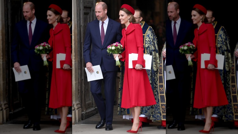 Prince william and kate middleton smiling