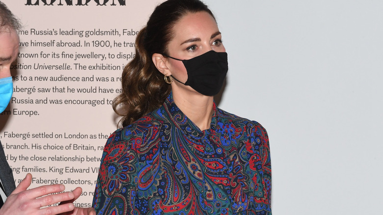 Kate Middleton at Faberge exhibition in London