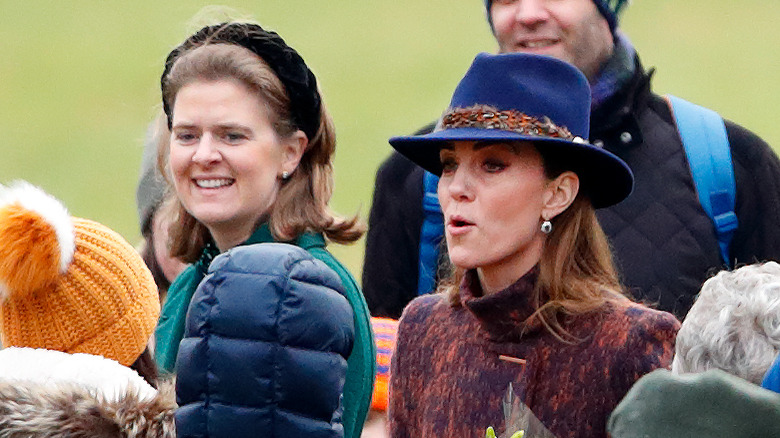 Kate Middleton with a friend Lady Laura Meade.