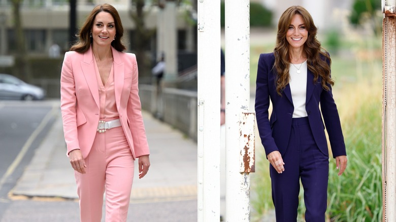 Princess of Wales wearing suits