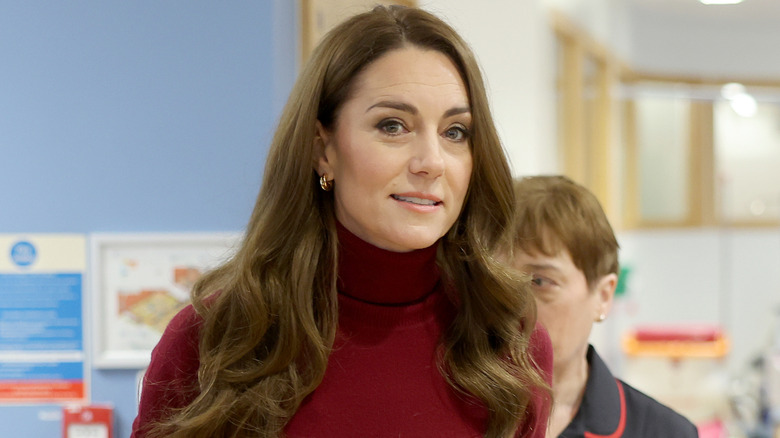 Kate Middleton at The Royal Marsden Hospital