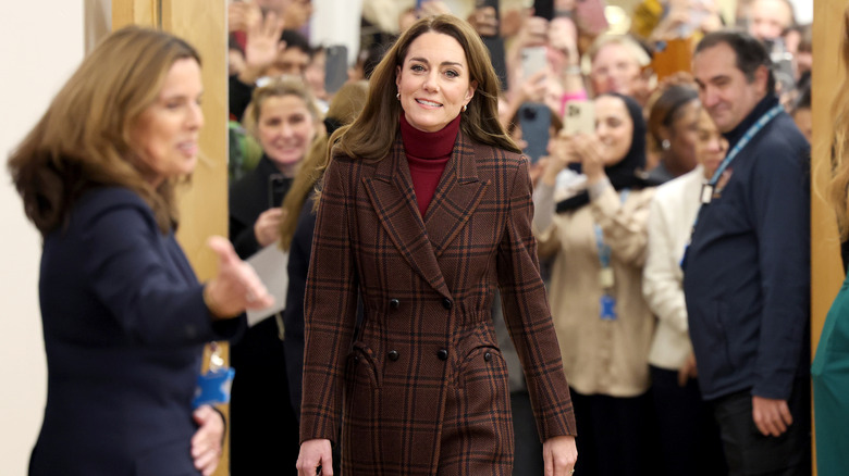 Kate Middleton at The Royal Marsden Hospital