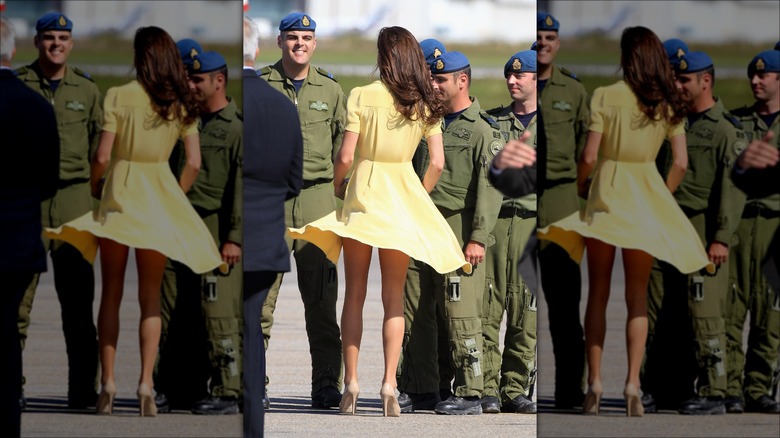 Princess Catherine in a yellow dress 