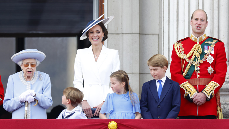 The royal family at Trooping the Colour 2022