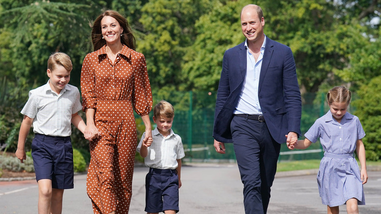 William and Kate with kids