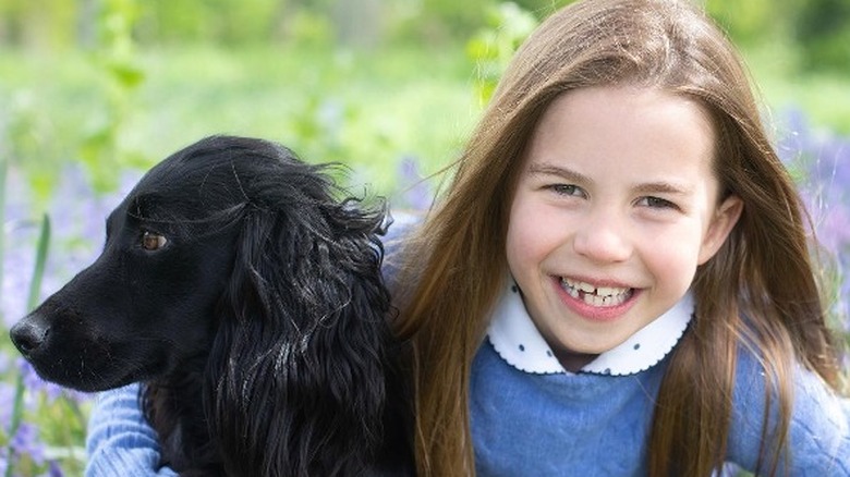 Princess Charlotte with dog