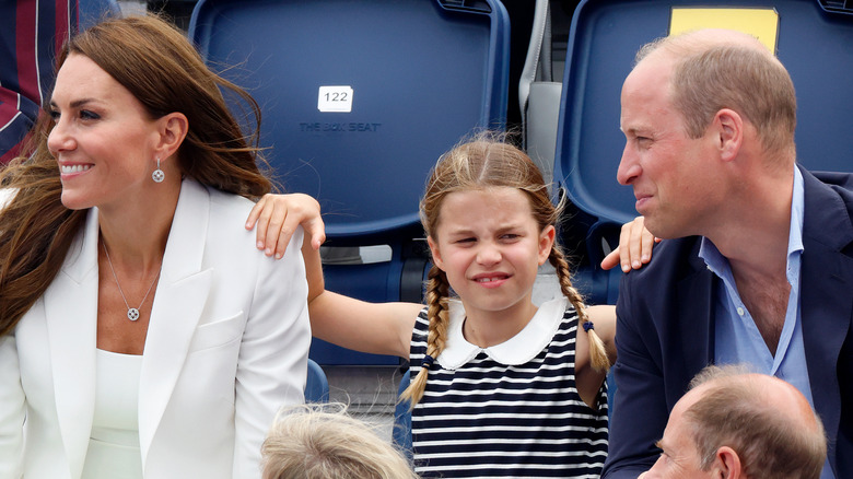 William and Kate with Charlotte