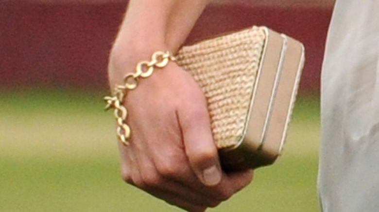 Close up of Princess Catherine's link bracelet 