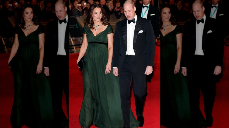 Kate Middleton and Prince William on the red carpet 