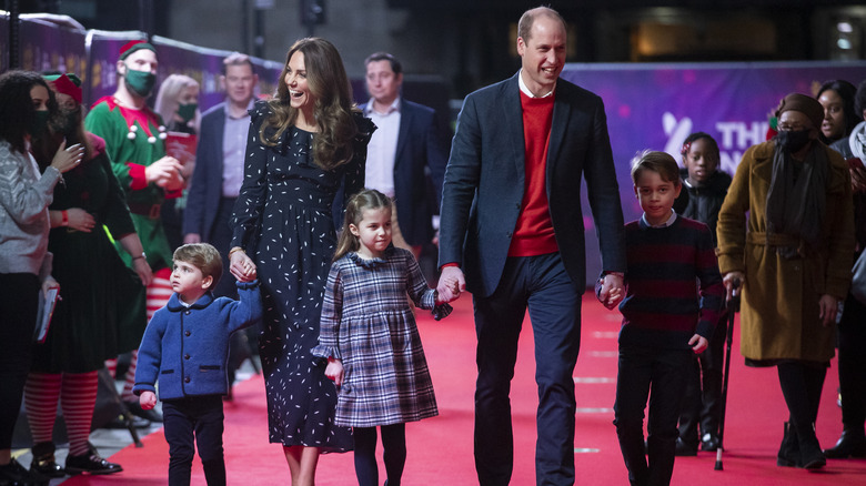 The Wales family at an event 