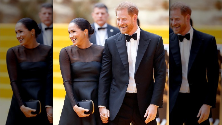 Meghan and Harry holding hands