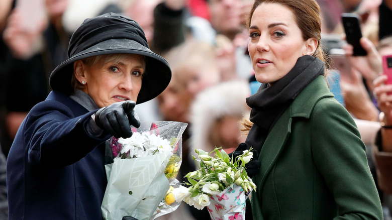 Princess Catherine talking to secretary Catherine Quinn 