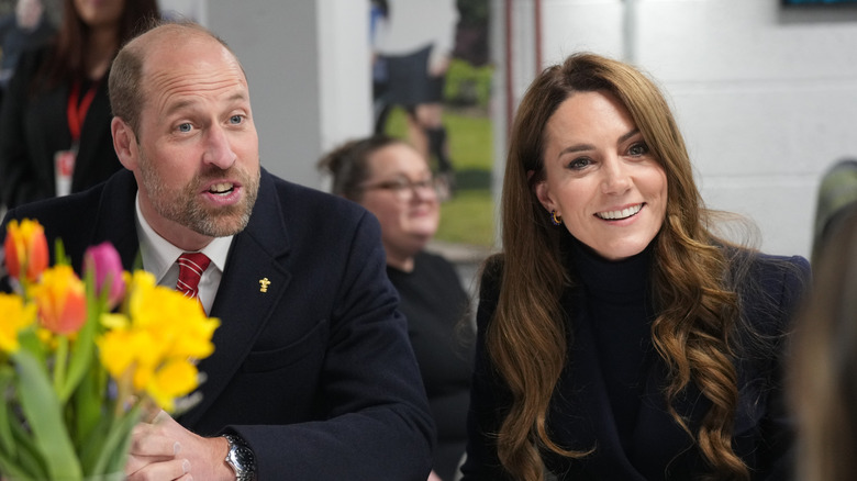 Prince William and Kate Middleton are in the middle of a conversation