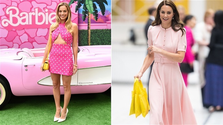 Left: Margot Robbie, Right: Kate Middleton