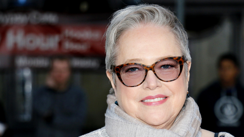 Kathy Bates attending the premiere of "The Boss"