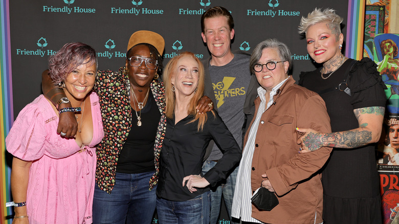 Kathy Griffin and Randy Bick with friends