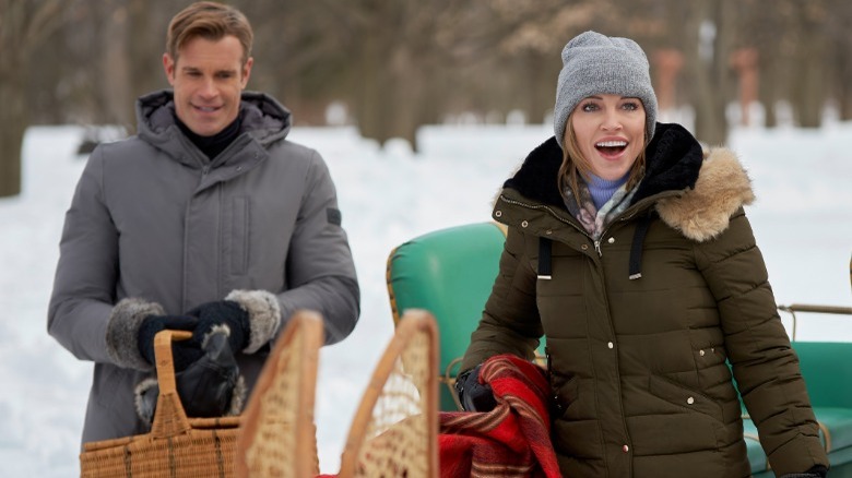 Stephen Huszar and Katie Cassidy in 'A Royal Christmas Crush'