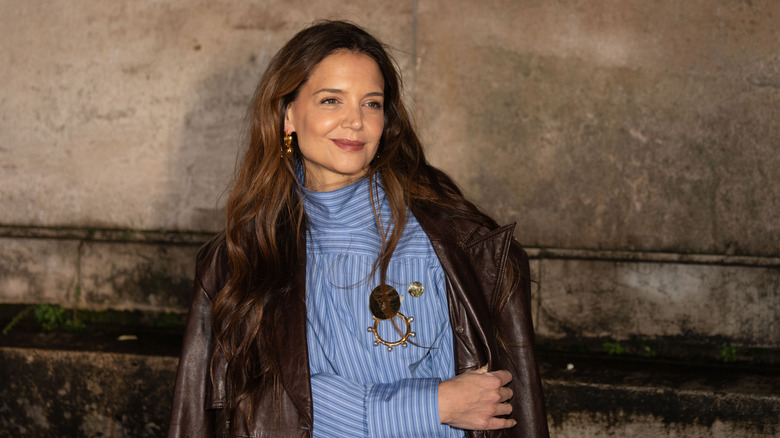 Katie Holmes smiling at an event