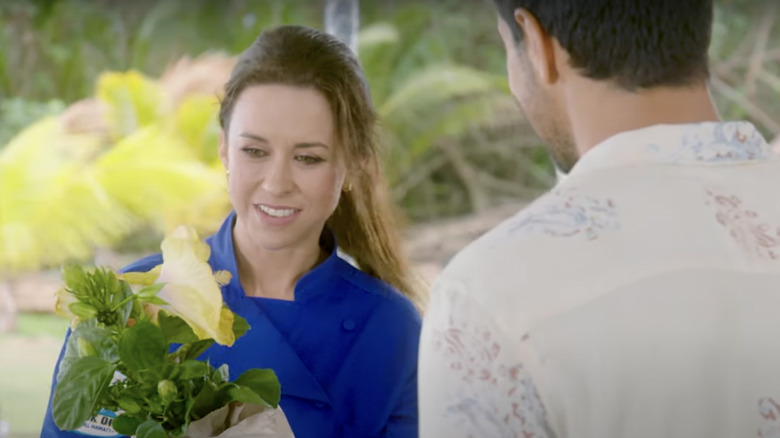 Lacey chabert receives flowers from Ektor Rivera "Groundswell"