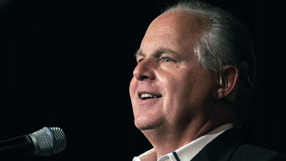 Rush Limbaugh giving a speech