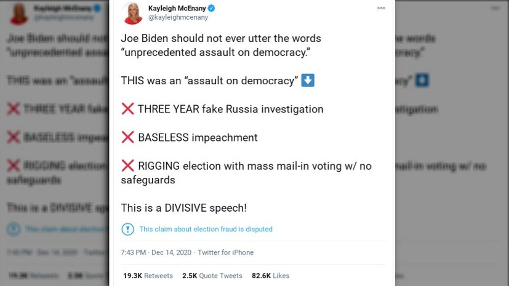 Kayleigh McEnany Tweet