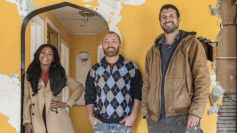 (L-R) Shea Whitfield, Keith Bynum, and Evan Thomas in the midst of renovations