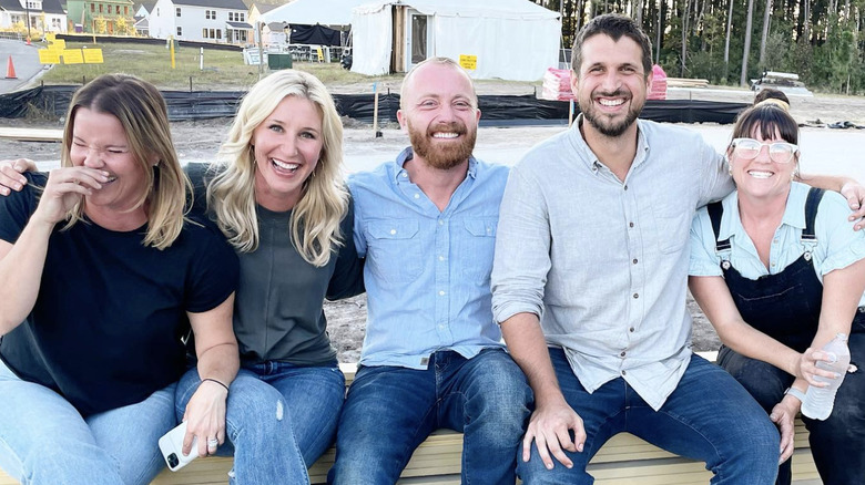 (L-R) Leslie Davis, Jenny Marrs, Keith Bynum, Evan Thomas, and Lyndsay Lamb posing together