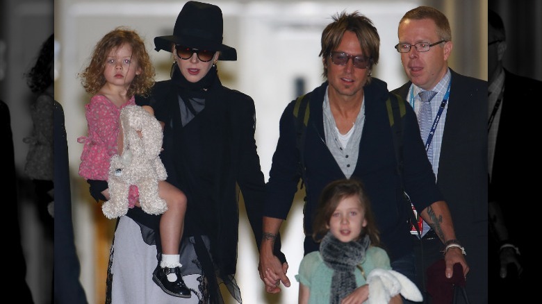 Nicole Kidman, Keith Urban and daughters 