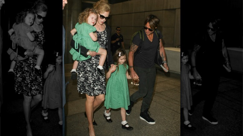 Nicole Kidman, Keith Urban and daughters 