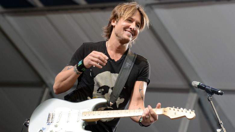 Keith Urban performing onstage