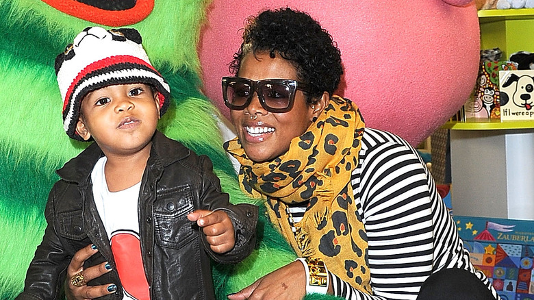 Kelis and her son 