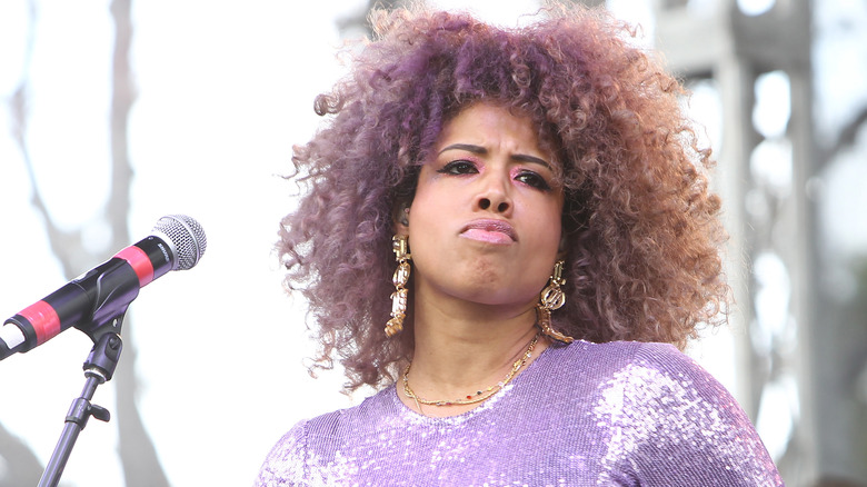 Kelis performing onstage